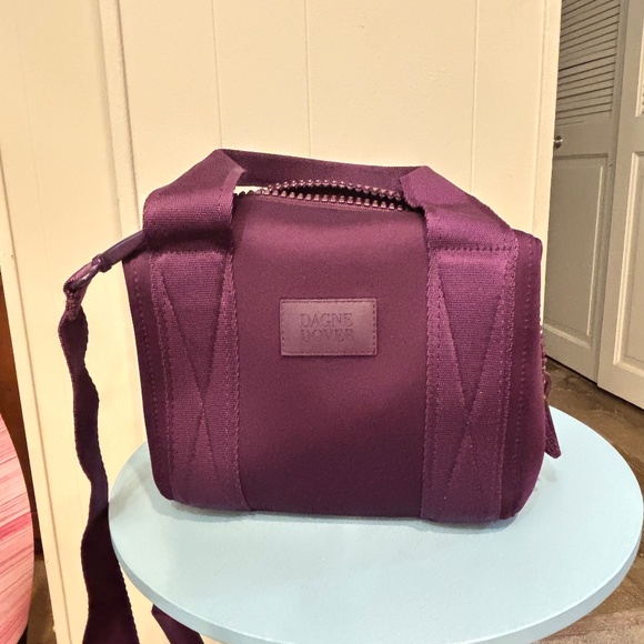 Dagne Dover Handbags - DAGNE DOVER - Landon Neoprene Carryall Bag - X-Small - Plum/Purple - EUC